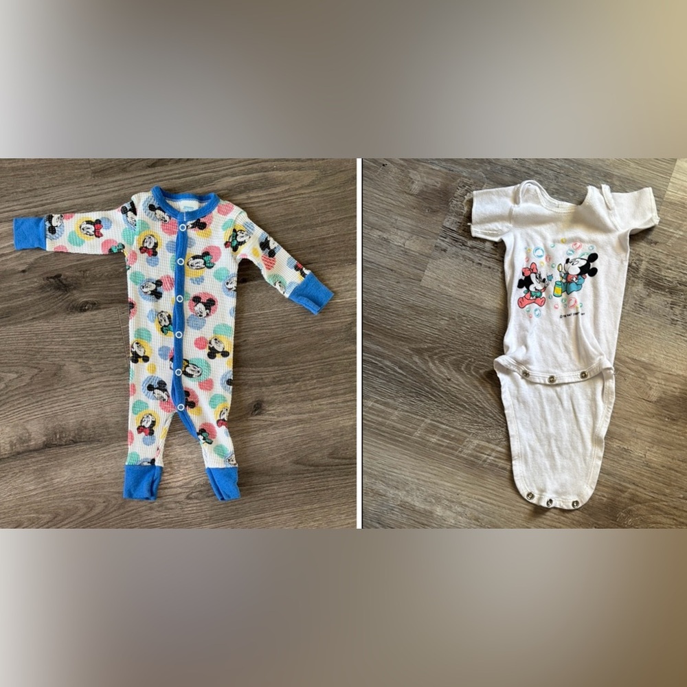 Vintage Dundee Mickey One Piece Thermal And Onsie